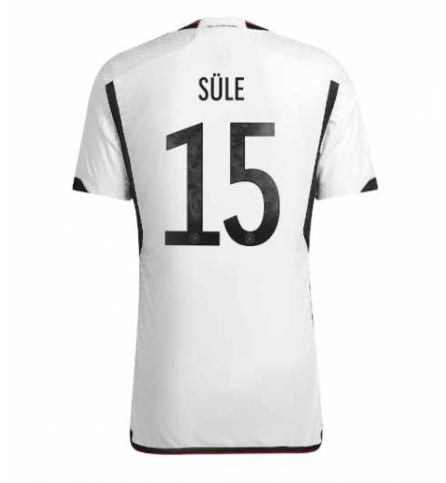 Duitsland Niklas Sule #15 Thuis tenue WK 2022 Korte Mouwen