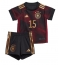 Duitsland Niklas Sule #15 Uit tenue Kids WK 2022 Korte Mouwen (+ broek)