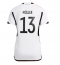 Duitsland Thomas Muller #13 Thuis tenue Dames WK 2022 Korte Mouwen