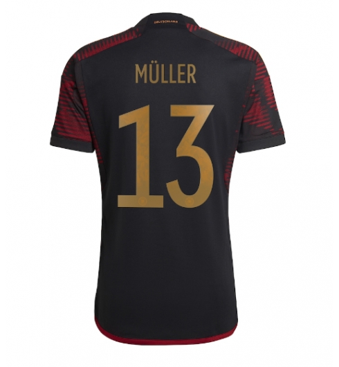Duitsland Thomas Muller #13 Uit tenue WK 2022 Korte Mouwen