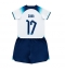 Engeland Bukayo Saka #17 Thuis tenue Kids WK 2022 Korte Mouwen (+ broek)