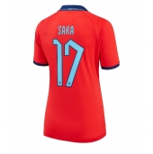 Engeland Bukayo Saka #17 Uit tenue Dames WK 2022 Korte Mouwen