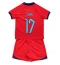Engeland Bukayo Saka #17 Uit tenue Kids WK 2022 Korte Mouwen (+ broek)