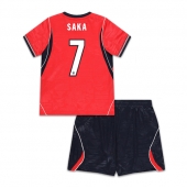 Engeland Bukayo Saka #7 Uit tenue Kids WK 2026 Korte Mouwen (+ broek)