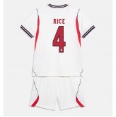 Engeland Declan Rice #4 Thuis tenue Kids WK 2026 Korte Mouwen (+ broek)