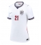 Engeland Eberechi Eze #21 Thuis tenue Dames WK 2026 Korte Mouwen