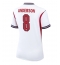 Engeland Elliot Anderson #8 Thuis tenue Dames WK 2026 Korte Mouwen