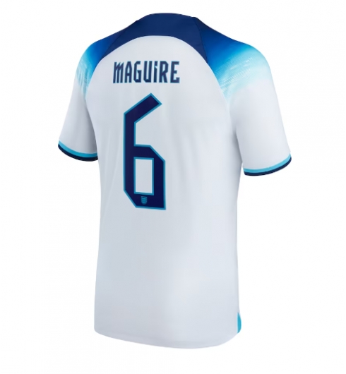 Engeland Harry Maguire #6 Thuis tenue WK 2022 Korte Mouwen