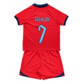 Engeland Jack Grealish #7 Uit tenue Kids WK 2022 Korte Mouwen (+ broek)