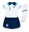 Engeland John Stones #5 Thuis tenue Kids WK 2022 Korte Mouwen (+ broek)