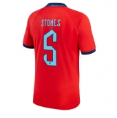 Engeland John Stones #5 Uit tenue WK 2022 Korte Mouwen