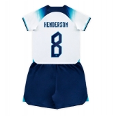 Engeland Jordan Henderson #8 Thuis tenue Kids WK 2022 Korte Mouwen (+ broek)