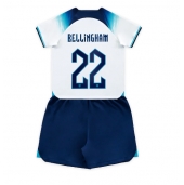 Engeland Jude Bellingham #22 Thuis tenue Kids WK 2022 Korte Mouwen (+ broek)