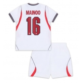 Engeland Kobbie Mainoo #16 Thuis tenue Kids WK 2026 Korte Mouwen (+ broek)