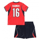 Engeland Kobbie Mainoo #16 Uit tenue Kids WK 2026 Korte Mouwen (+ broek)