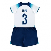 Engeland Luke Shaw #3 Thuis tenue Kids WK 2022 Korte Mouwen (+ broek)