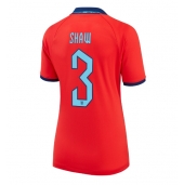 Engeland Luke Shaw #3 Uit tenue Dames WK 2022 Korte Mouwen