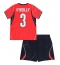 Engeland Nico O'Reilly #3 Uit tenue Kids WK 2026 Korte Mouwen (+ broek)