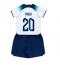Engeland Phil Foden #20 Thuis tenue Kids WK 2022 Korte Mouwen (+ broek)