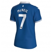 Everton Dwight McNeil #7 Thuis tenue Dames 2023-24 Korte Mouwen