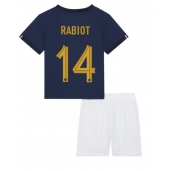 Frankrijk Adrien Rabiot #14 Thuis tenue Kids WK 2022 Korte Mouwen (+ broek)