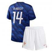 Frankrijk Adrien Rabiot #14 Thuis tenue Kids WK 2026 Korte Mouwen (+ broek)