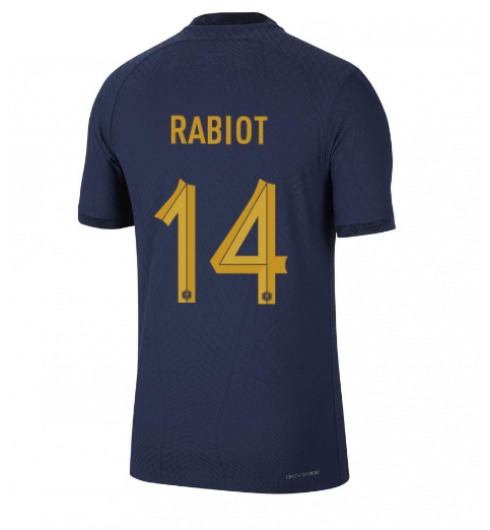 Frankrijk Adrien Rabiot #14 Thuis tenue WK 2022 Korte Mouwen
