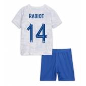 Frankrijk Adrien Rabiot #14 Uit tenue Kids WK 2022 Korte Mouwen (+ broek)