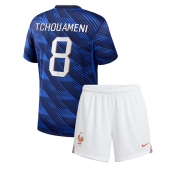 Frankrijk Aurelien Tchouameni #8 Thuis tenue Kids WK 2026 Korte Mouwen (+ broek)