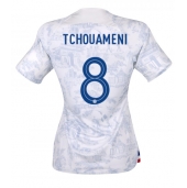 Frankrijk Aurelien Tchouameni #8 Uit tenue Dames WK 2022 Korte Mouwen