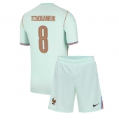 Frankrijk Aurelien Tchouameni #8 Uit tenue Kids WK 2026 Korte Mouwen (+ broek)