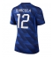Frankrijk Bradley Barcola #12 Thuis tenue Dames WK 2026 Korte Mouwen