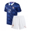 Frankrijk Bradley Barcola #12 Thuis tenue Kids WK 2026 Korte Mouwen (+ broek)
