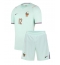 Frankrijk Bradley Barcola #12 Uit tenue Kids WK 2026 Korte Mouwen (+ broek)
