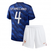 Frankrijk Dayot Upamecano #4 Thuis tenue Kids WK 2026 Korte Mouwen (+ broek)