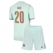Frankrijk Desire Doue #20 Uit tenue Kids WK 2026 Korte Mouwen (+ broek)