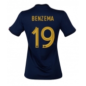 Frankrijk Karim Benzema #19 Thuis tenue Dames WK 2022 Korte Mouwen
