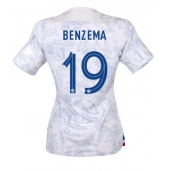 Frankrijk Karim Benzema #19 Uit tenue Dames WK 2022 Korte Mouwen