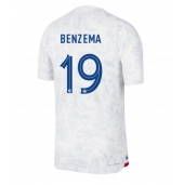 Frankrijk Karim Benzema #19 Uit tenue WK 2022 Korte Mouwen