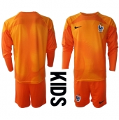 Frankrijk Keeper Thuis tenue Kids WK 2022 Lange Mouwen (+ broek)