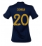 Frankrijk Kingsley Coman #20 Thuis tenue Dames WK 2022 Korte Mouwen