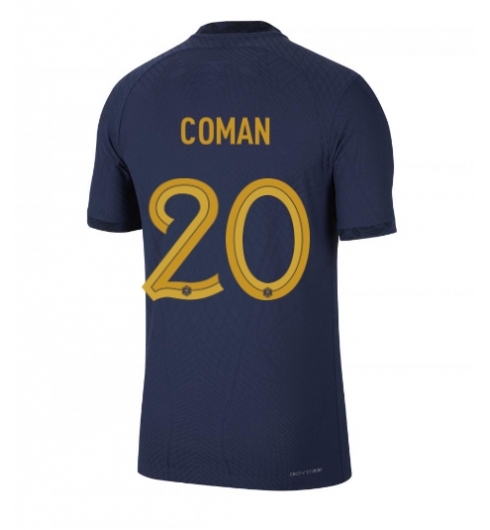 Frankrijk Kingsley Coman #20 Thuis tenue WK 2022 Korte Mouwen