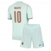 Frankrijk Kylian Mbappe #10 Uit tenue Kids WK 2026 Korte Mouwen (+ broek)