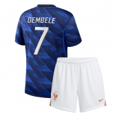Frankrijk Ousmane Dembele #7 Thuis tenue Kids WK 2026 Korte Mouwen (+ broek)