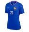 Frankrijk Theo Hernandez #22 Thuis tenue Dames EK 2024 Korte Mouwen