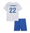 Frankrijk Theo Hernandez #22 Uit tenue Kids WK 2022 Korte Mouwen (+ broek)