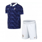 Frankrijk Thuis tenue Kids WK 2026 Korte Mouwen (+ broek)