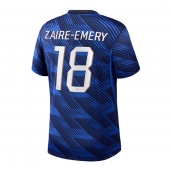 Frankrijk Warren Zaire-Emery #18 Thuis tenue WK 2026 Korte Mouwen