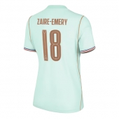 Frankrijk Warren Zaire-Emery #18 Uit tenue Dames WK 2026 Korte Mouwen