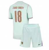 Frankrijk Warren Zaire-Emery #18 Uit tenue Kids WK 2026 Korte Mouwen (+ broek)